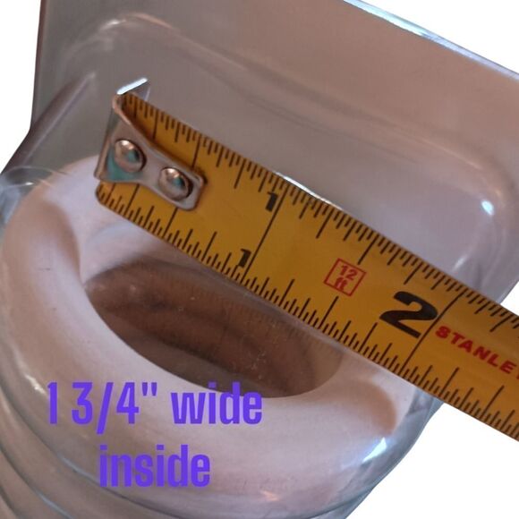14 White Wood Curtain Rings Springmaid NEW Farmhouse Cottagecore Beach House - Picture 2 of 16